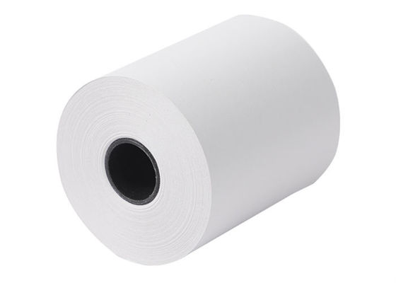 55g 57mmx70mm POS συσκευασίας 52gsm Nutural θερμικοί ρόλοι εγγράφου