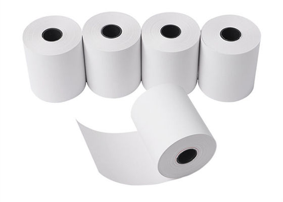 55g 57mmx70mm POS συσκευασίας 52gsm Nutural θερμικοί ρόλοι εγγράφου